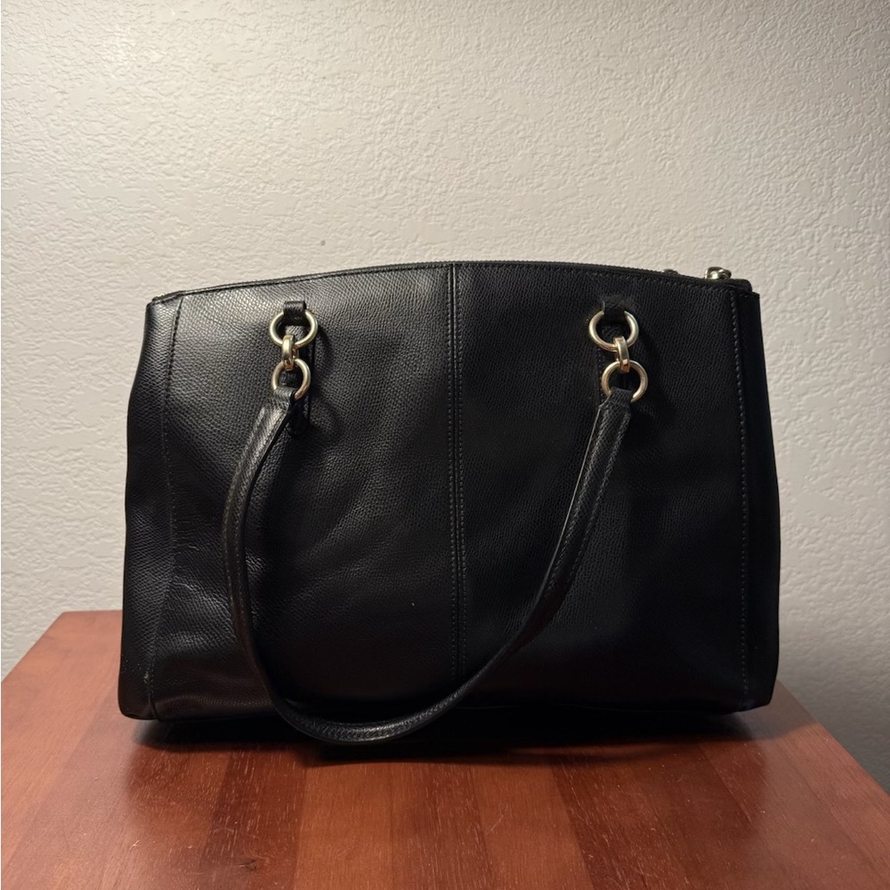 Coach Black Leather Shoulder Bag - Picture 4 of 7